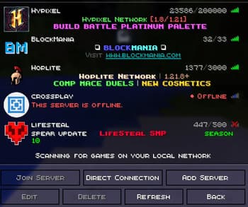Clearer Menu buttons screenshot