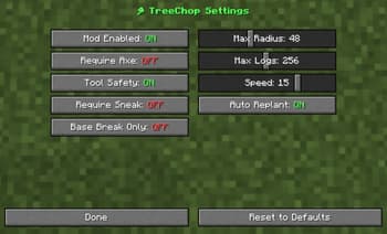 TreeChopMod screenshot