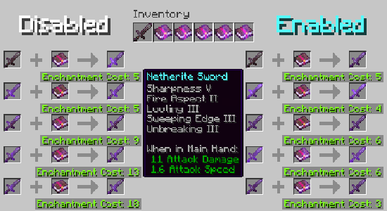 No Enchant Cap screenshot