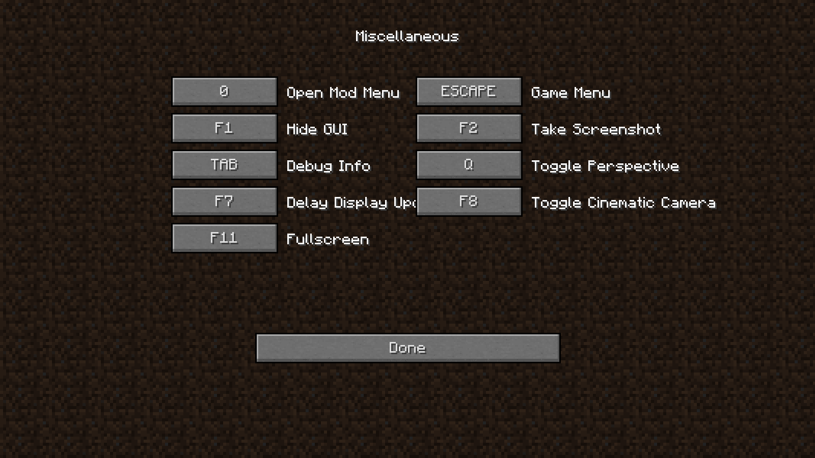 Thorough Keybindings screenshot