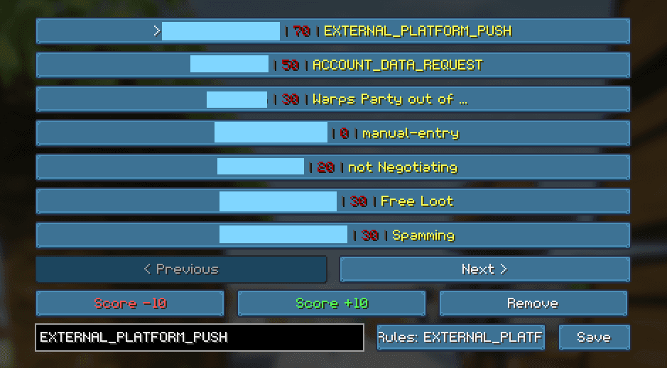 ScamScreener for Hypixel SkyBlock screenshot