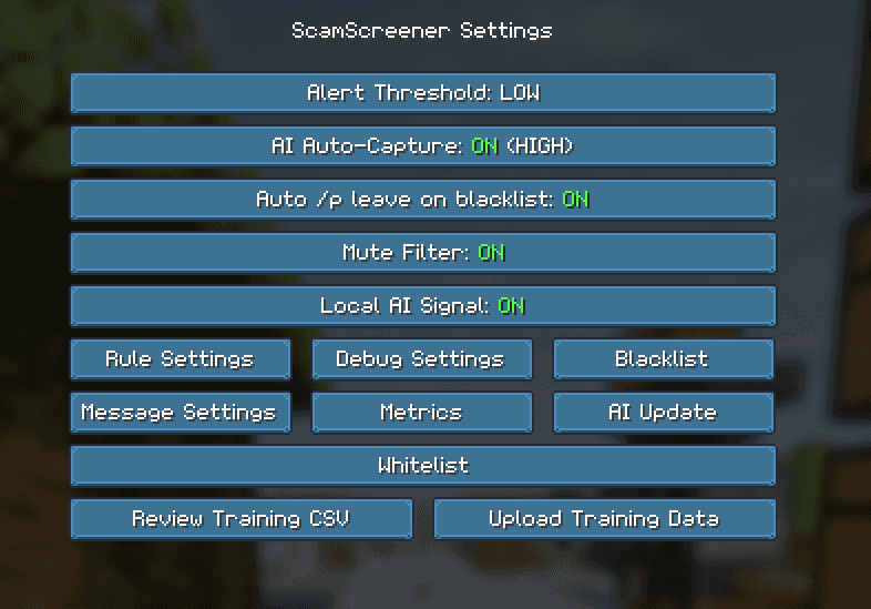 ScamScreener for Hypixel SkyBlock screenshot