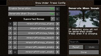 Snow Under Trees (Fabric) screenshot