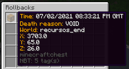 InventoryRollbackPlus screenshot