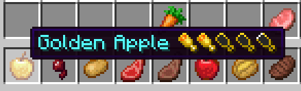 AppleSkin Vanilla!     (Food Information) screenshot