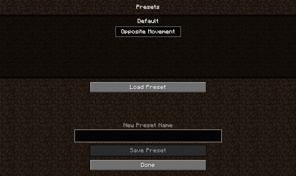Keybind Presets screenshot