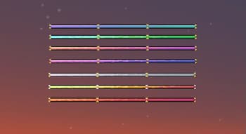 Glass style GUI screenshot