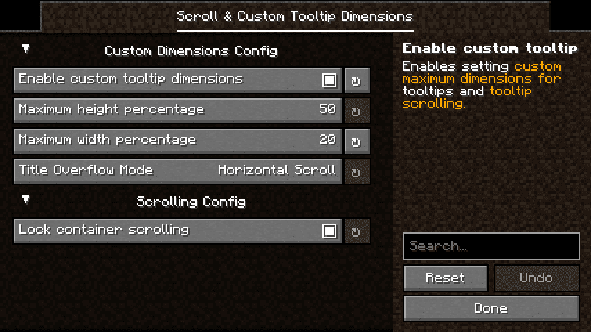 Smart Tooltip Scroll screenshot