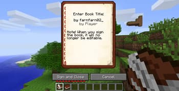 b1.7.3 Book And Quill screenshot