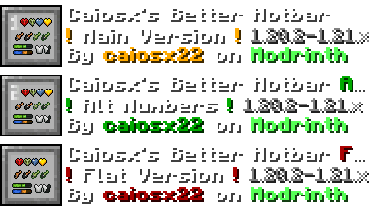 Caiosx's Bettter Hotbar screenshot