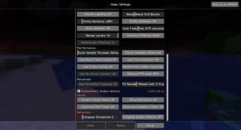 Enchanted's Sodium Options screenshot