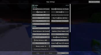 Enchanted's Sodium Options screenshot