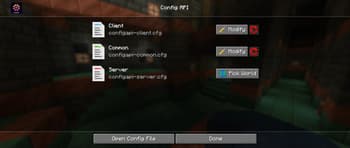 Config API screenshot