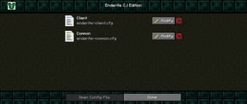 Config API screenshot