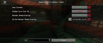 Config API screenshot
