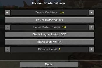 Cobblemon Wonder Trade screenshot