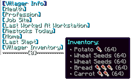 VillagerInfo screenshot