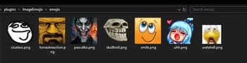Image Emojis: Emojis in chat screenshot