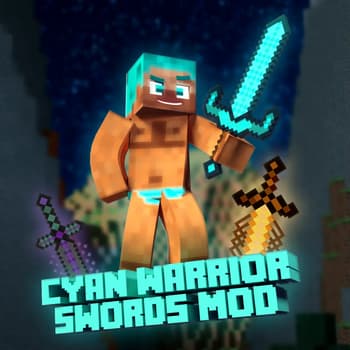 Cyan Warrior Swords Mod screenshot