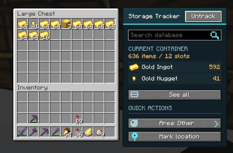 Storage Tracker screenshot