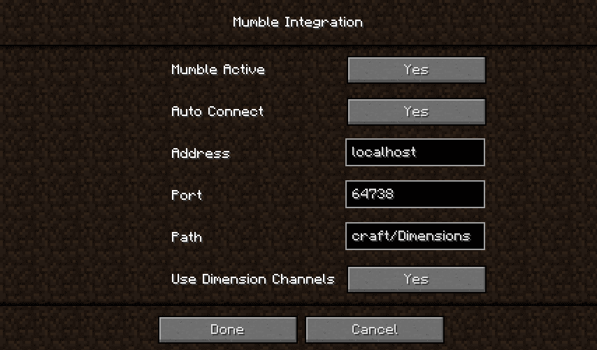 Mumble Integration screenshot