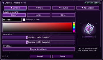 Crystal Tweaks KoHs screenshot