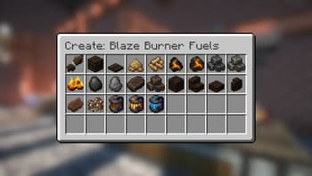 Create: Blaze Burner Fuels screenshot