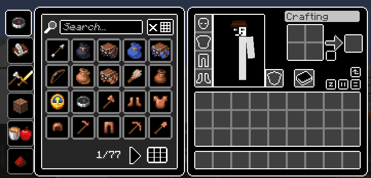 Monochrome High Contrast UI screenshot