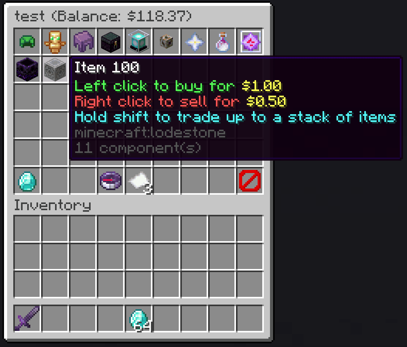 GUI Shop by Rickiewars screenshot