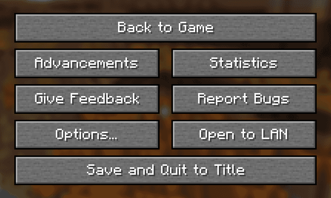 Menu Buttons of Stone screenshot