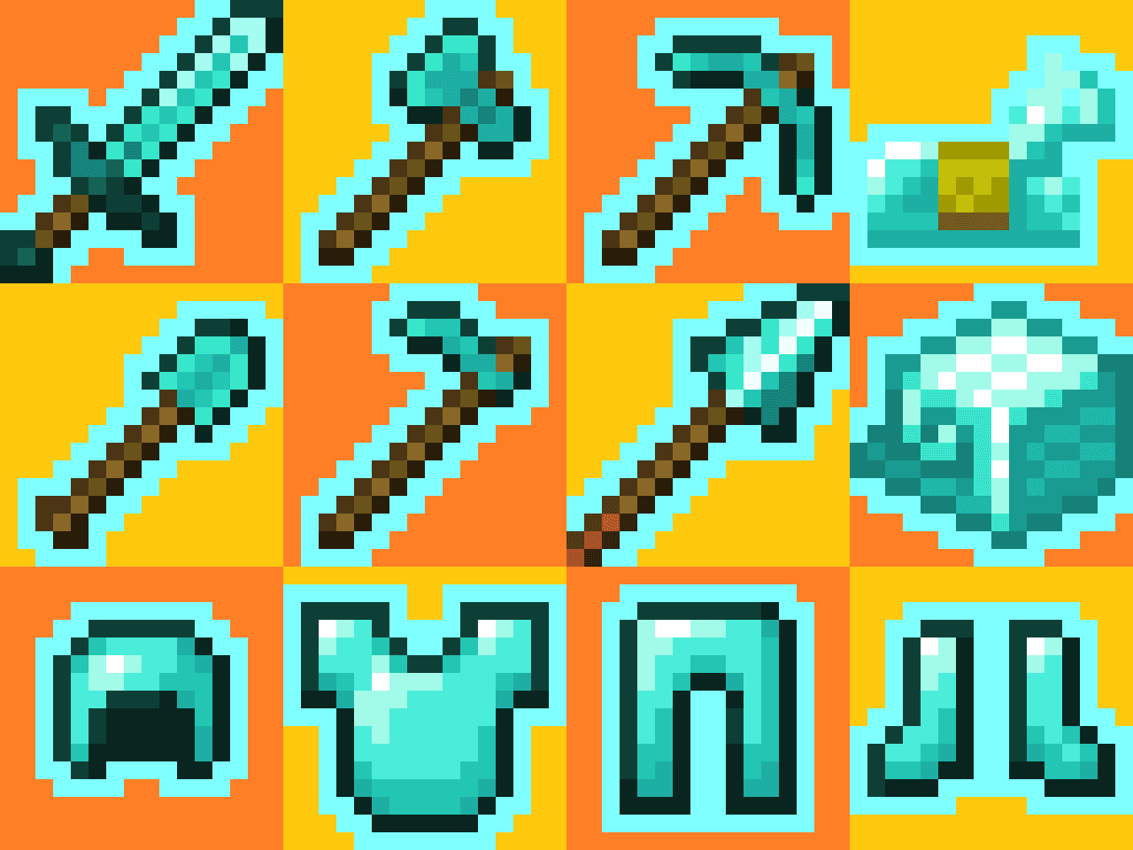 Outlined Tools and Armor screenshot
