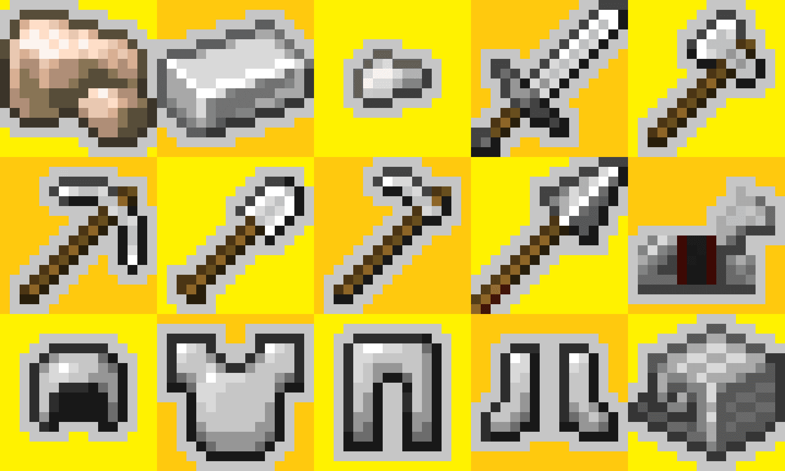 Outlined Tools and Armor screenshot
