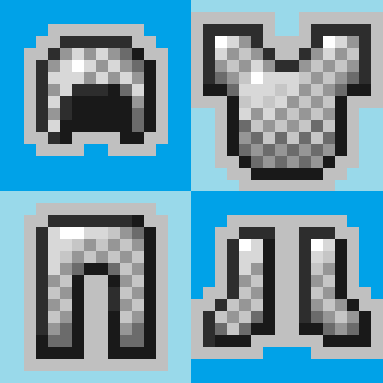 Outlined Tools and Armor screenshot