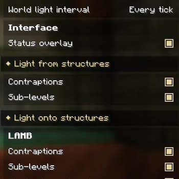 Contraption Lights (Bi-directional Coloured Dynamic Lights) screenshot