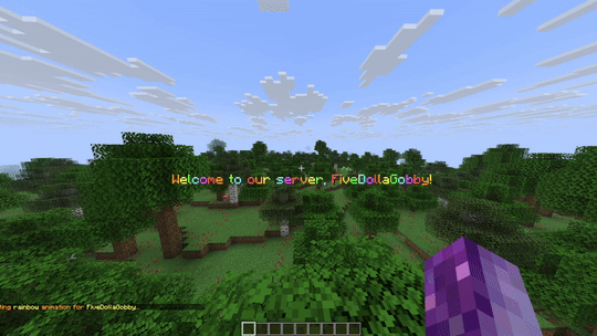 WelcomeMessages screenshot