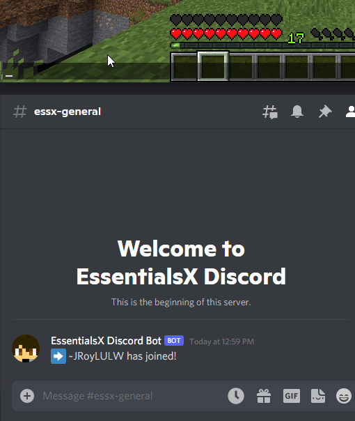 EssentialsX screenshot