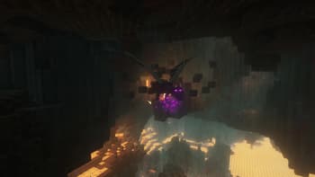 Ender Dragon Destroys End Island screenshot