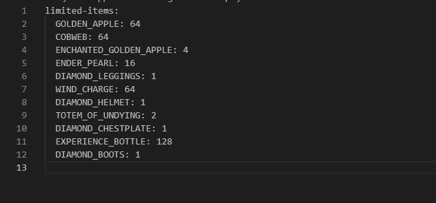 Item Limit screenshot