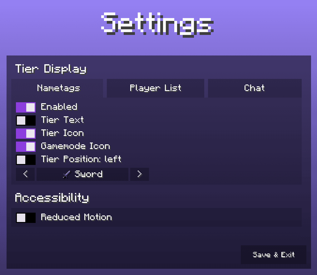 Tier Nametags [Tier Tagger] screenshot
