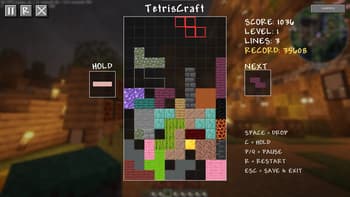TetrisCraft screenshot