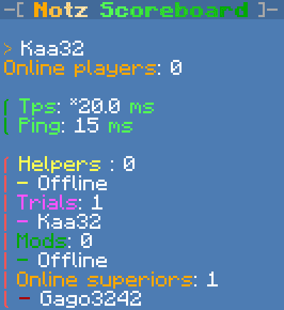NotzScoreboard screenshot