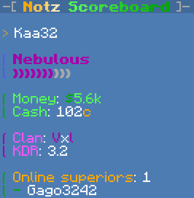 NotzScoreboard screenshot