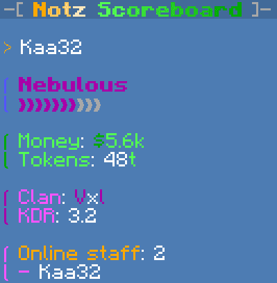 NotzScoreboard screenshot