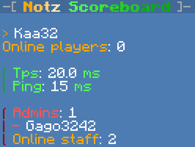 NotzScoreboard screenshot
