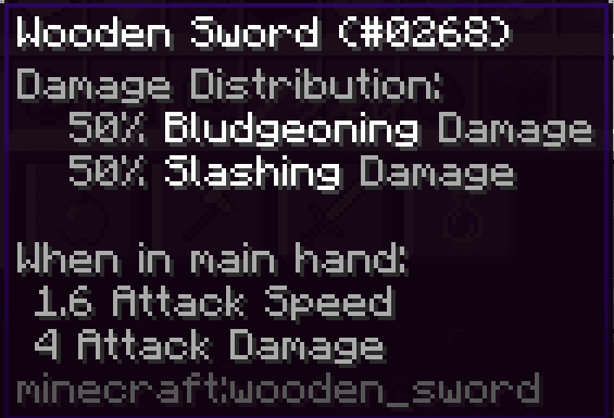 Distinct Damage Descriptions screenshot
