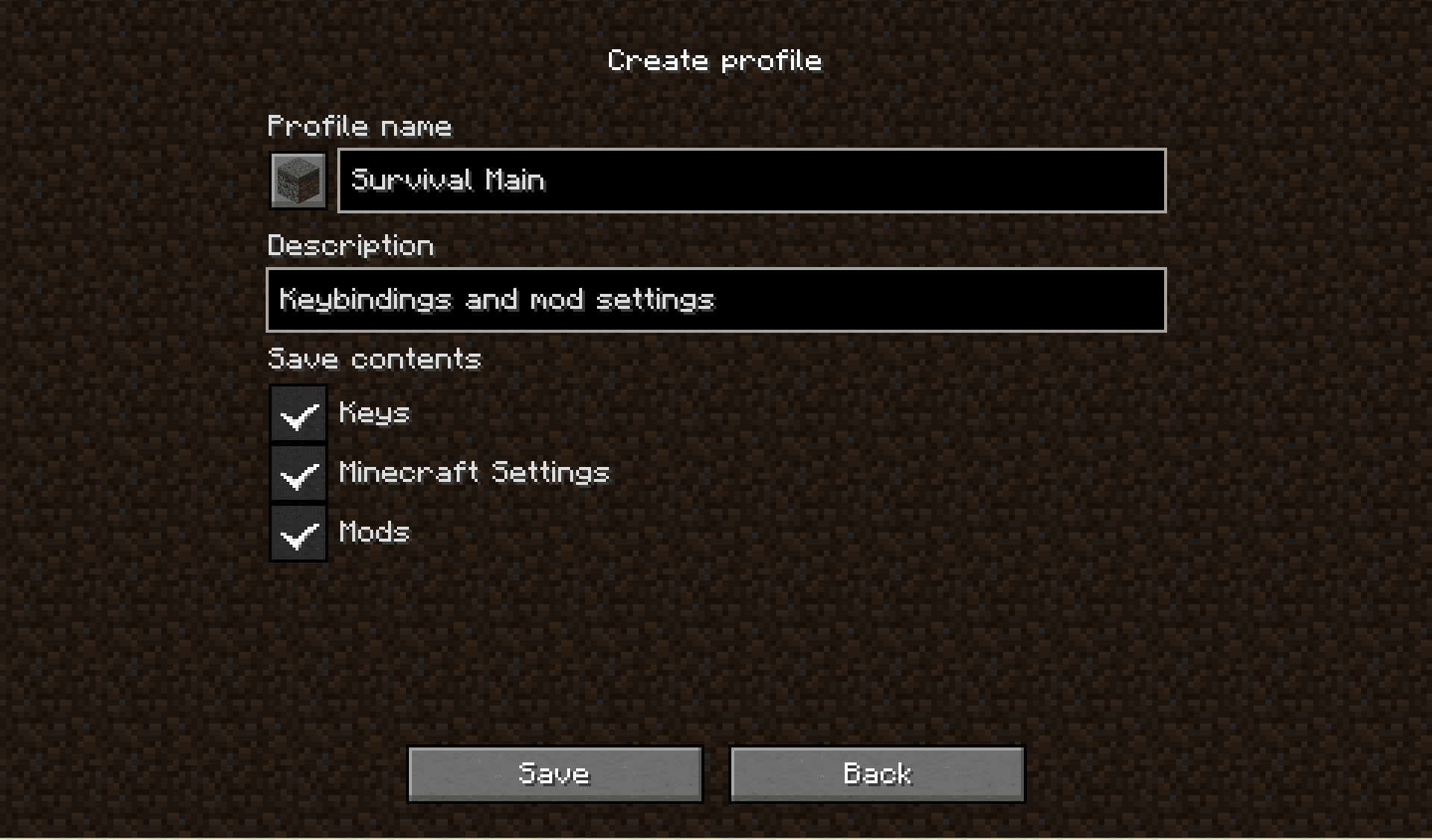 Universal Config screenshot