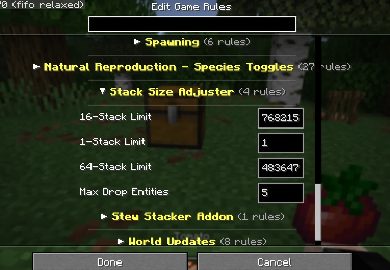 IG: Stack Size Adjuster screenshot