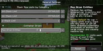 IG: Stack Size Adjuster screenshot