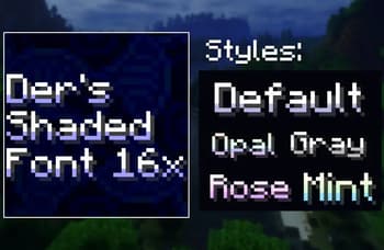Der's Shaded Font Plus (Default 16x) screenshot