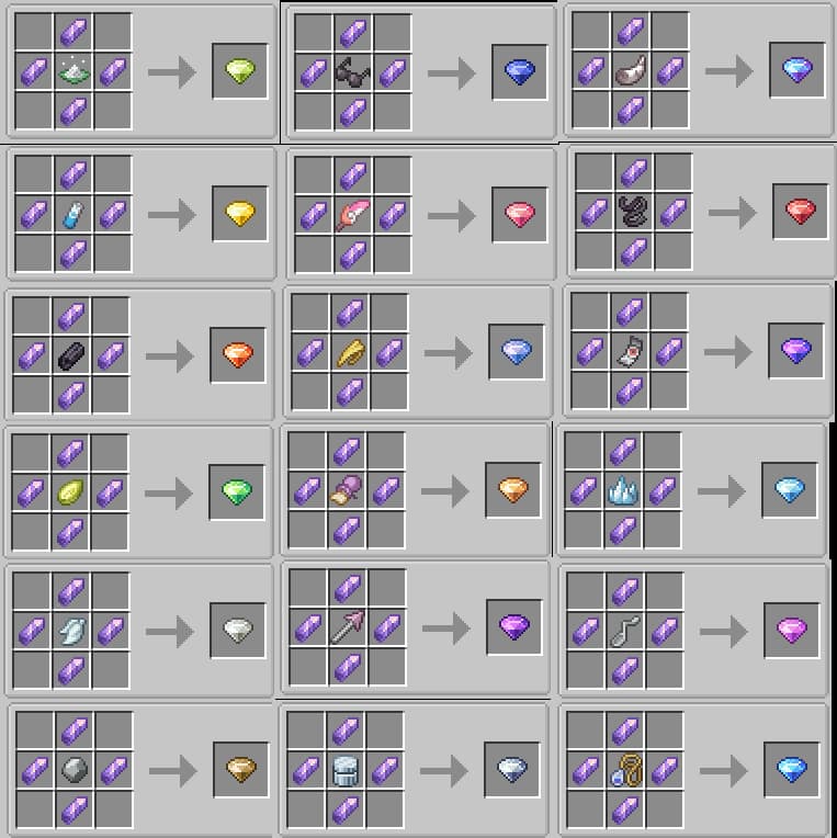 Face's cobblemon recipees screenshot